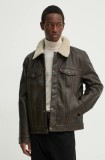 Levi&#039;s geaca barbati, culoarea maro, de tranzitie, 001YU