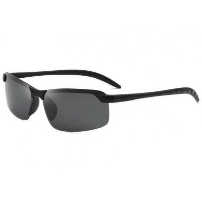 Ochelari de soare, flippy, polarizati, pentru condus, ciclism, 400 uv, cu lentila neagra pentru protectie, rama neagra, pc, 14 x 3.7 cm, 15.2 g foto