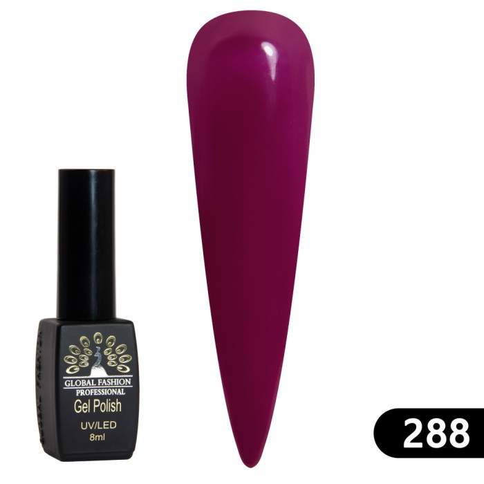 Oja semipermanenta BLACK ELITE, Global Fashion 8 ml, 288