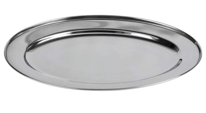 TAVA OVALA DIN INOX 55x38x2.5 CM