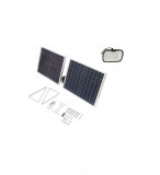 Cumpara ieftin Lampa LED Solara 63W (126x0.5W) Breckner Germany, Panou Solar 25W, Baterie 7V 10Ah