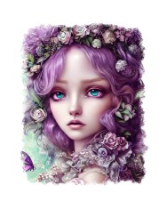 Sticker decorativ, Printesa, Roz, 70 cm, 6591ST foto