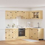 vidaXL Dulap cu sertar cu raft SKI 10 pcs Maro Miere Lemn de pin masiv 3392648