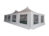 Pagoda 5x10m 500 G/m&sup2; Pvc, Alb - Corturi24