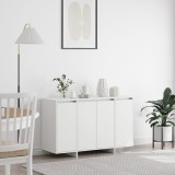 Bufet Alb Lemn 120x41x75 cm, 4 Usi, Rafturi Ajustabile, Stocare Sufragerie/Living, Modern, Vidaxl
