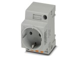 Conector Alimentare AC 16A 3 pini Soclu Mamă PHOENIX CONTACT 0804038 pentru Șină DIN