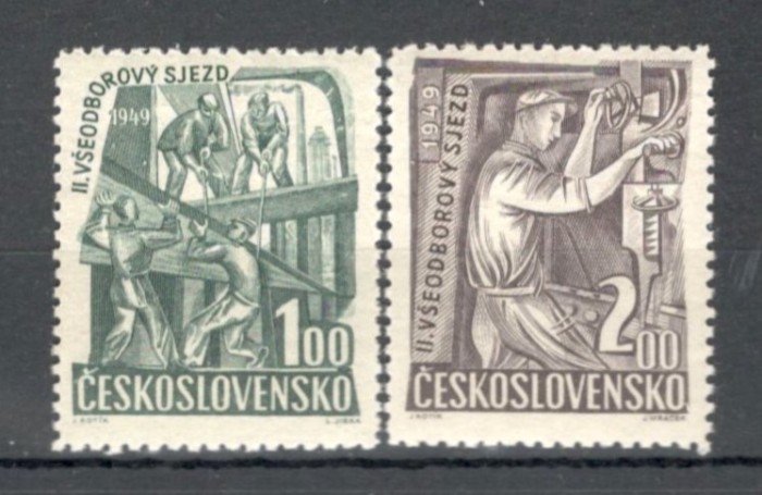 Cehoslovacia.1949 Congresul sindicatelor XC.197