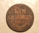 AUSTRIA 1 KREUZER 1816 G VF