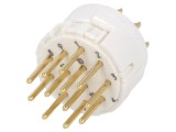 Conector M23 HUMMEL 12 PIN tată lipire 8A 200V