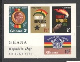 Ghana.1960 Ziua Rebublicii-Bl. GX.44, Nestampilat