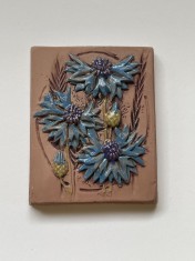 Placheta din ceramica de Studio JIE Sweden designer Aimo Nietosvuori, albastrele foto