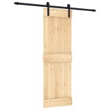 Cumpara ieftin Usa glisanta cu set de feronerie 70x210 cm, lemn masiv de pin