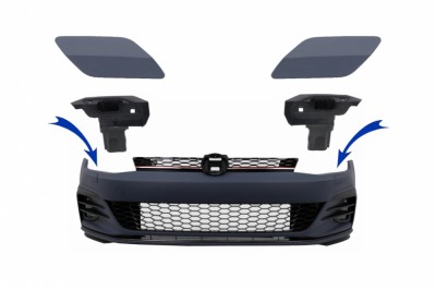 Capace Spalatoare Faruri VW Golf 7.5 (2017-2020) Bara Fata GTI Design Performance AutoTuning foto