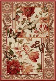 Cumpara ieftin Covor Model Lotos 15004-120, Marime 120 x 170 cm, Bej, Rosu, Inaltime Fir 8 mm, Antialergic, Polipropilena, Living, Dormitor, Sufragerie, Birou