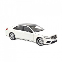 Macheta auto Mercedes-Benz S-Class AMG Line 2018 White, 1:18 Norev