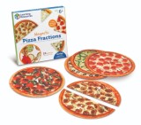 Pizza fractiilor cu magneti - joc educativ pentru invatarea fractiilor