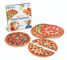 Pizza fractiilor cu magneti - joc educativ pentru invatarea fractiilor