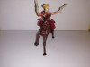 Bnk jc Figurine de plastic - cowboy calare - 7 cm - Hong Kong