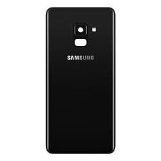 Capac Original Samsung Galaxy A8 2018 A530 Black cu Geam Camera (SH)