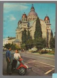 CPIB 17219 CARTE POSTALA - TARGU MURES, CATEDRALA, MOTORETA