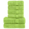 VidaXL Set de prosoape premium SOLUND, 6 piese, verde măr, 600 g/m&sup2; 137568