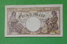 Bancnota Romania, 2000 lei 1943, martie foto