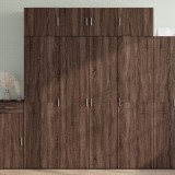 vidaXL Dulap &icirc;nalt, stejar maro, 80x42,5x185 cm, lemn prelucrat