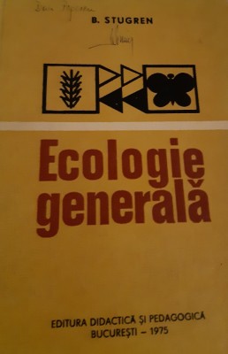 ECOLOGIE GENERALA B STUGREN foto