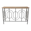 Consola din metal si lemn Classy Fence 120 cm