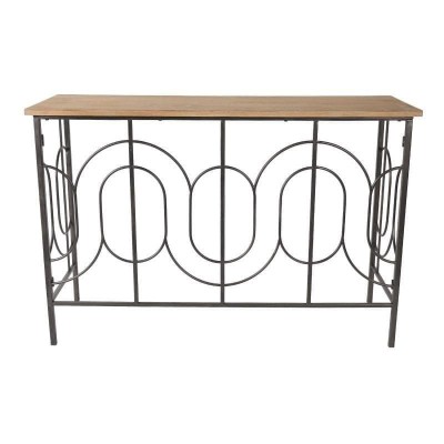 Consola din metal si lemn Classy Fence 120 cm foto