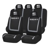 Set Huse Scaune Universale Compatibile cu Seat &ndash; Negru/Gri