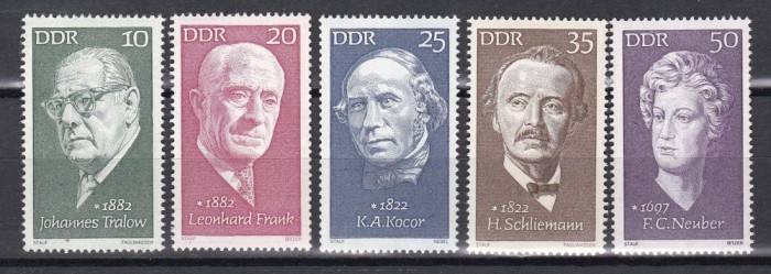 Germania RDG 1972 - Persoane celebre, MNH