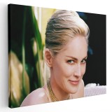 Tablou afis Sharon Stone actrita 2421 Tablou canvas pe panza CU RAMA 30x40 cm