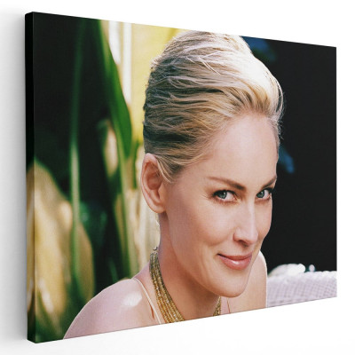 Tablou afis Sharon Stone actrita 2421 Tablou canvas pe panza CU RAMA 60x90 cm foto