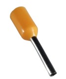 Set 100 pini terminali izolati 0.5 mm &sup2; galbeni ferule cupru 14mm