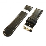 Curea de ceas Morellato Fatto a Mano - Maro-inchis, imprimeu crocodil - 20mm,