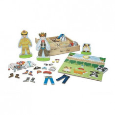 Set de joaca magnetic meserii, +3 ani, Melissa & Doug