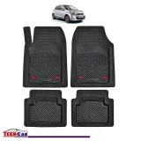 Covorase Auto TeamCar&reg; Tip Tavita Compatibile Nissan Micra Generatia K13 (2010&ndash;2017) Negru Material Rezistent, Cauciuc