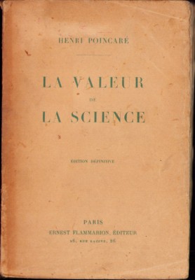 HST C3492 La valeur de la science, edition definitive, par Henri Poincare, Paris foto
