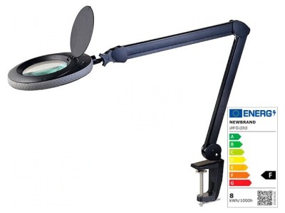 Lupă de Masă cu Iluminare LED 5dpt 8W &amp;Oslash;120mm foto