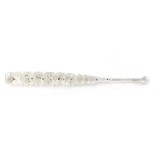 Aji Worm Plu-Plu 5cm Clear Silver Glitter, Mustad
