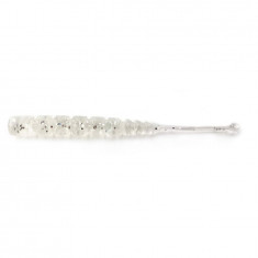 Aji Worm Plu-Plu 5cm Clear Silver Glitter