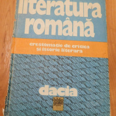 Literatura Romana - Crestomatie de critica si istorie literara