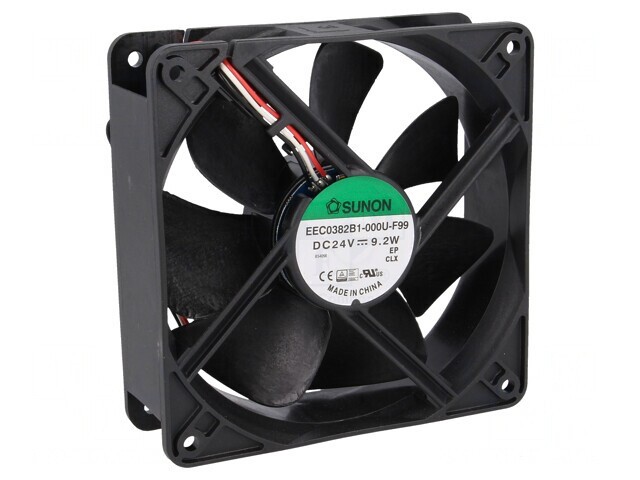 Ventilator axial 24V DC 120x120x38mm 234,4m3/h 48dBA