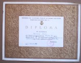 O.212 DIPLOMA ROMANIA UNIUNEA DE CULTURA FIZICA SI SPORT UCFS FEDERATIA ROMANA DE SCHI DINAMO BRASOV 1966