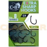 Carlige C&amp;B C4 Extra Sharp, Nr.12, 10buc/pac