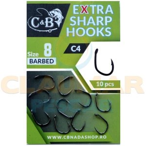 Carlige C&amp;B C4 Extra Sharp, Nr.10, 10buc/pac