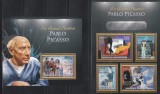 Centrafricana 2013 - Picturi de Pablo Picasso, Bloc+Colita, MNH