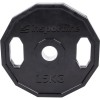Greutate cauciucata 15kg/51mm inSPORTline Ruberton FitLine Training