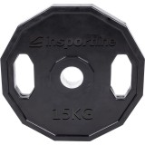 Greutate cauciucata 15kg/51mm inSPORTline Ruberton FitLine Training